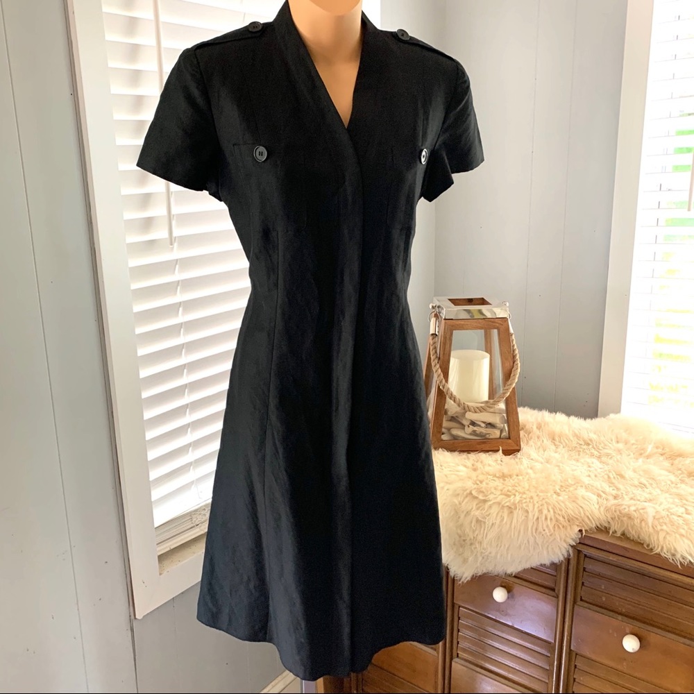 SPENSER JEREMY black silk-linen dress! Like NEW!